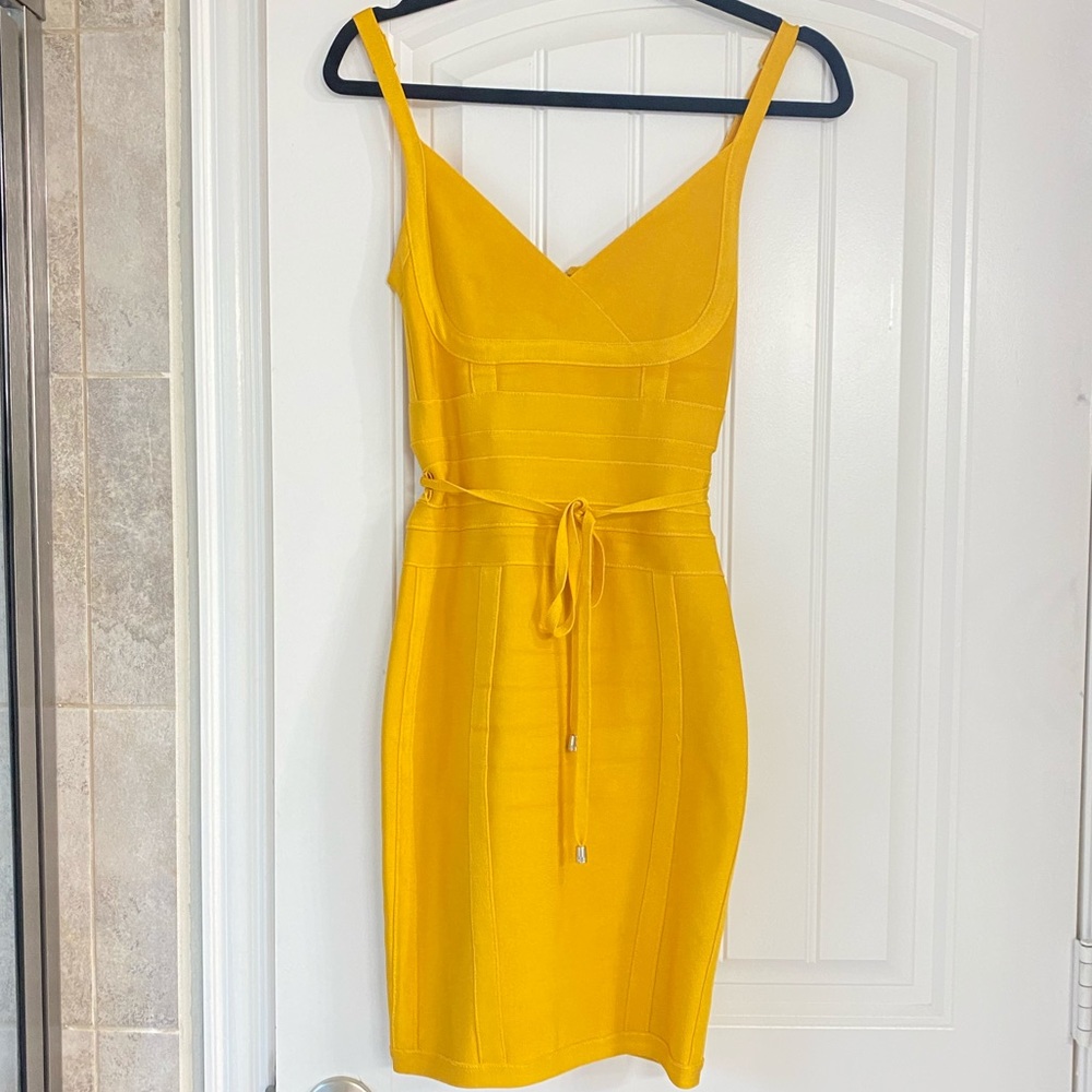 Yellow Bandage Dress